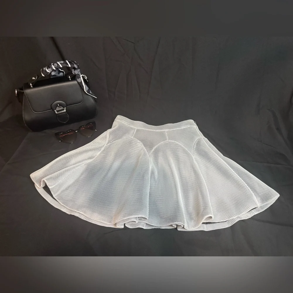 White Skater Skirt - Picture 3 of 7